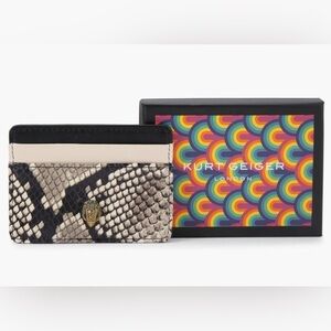 NIB Kurt Geiger Kensington Leather Card Holder